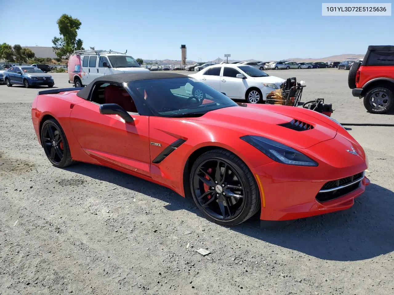 2014 Chevrolet Corvette Stingray Z51 3Lt VIN: 1G1YL3D72E5125636 Lot: 63268705
