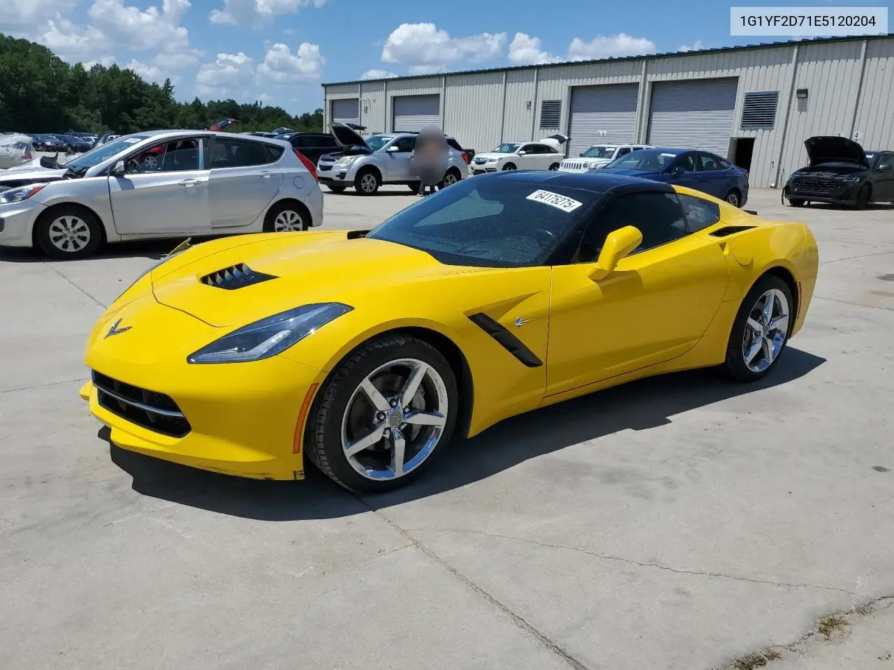 2014 Chevrolet Corvette Stingray 3Lt VIN: 1G1YF2D71E5120204 Lot: 64175275