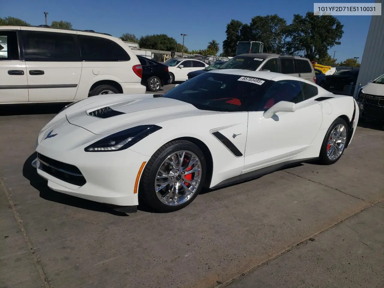 2014 Chevrolet Corvette Stingray 3Lt VIN: 1G1YF2D71E5110031 Lot: 65703495