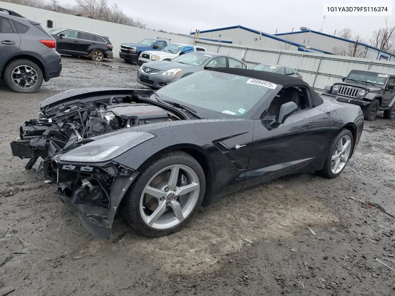 2015 Chevrolet Corvette Stingray 1Lt VIN: 1G1YA3D79F5116374 Lot: 49994975