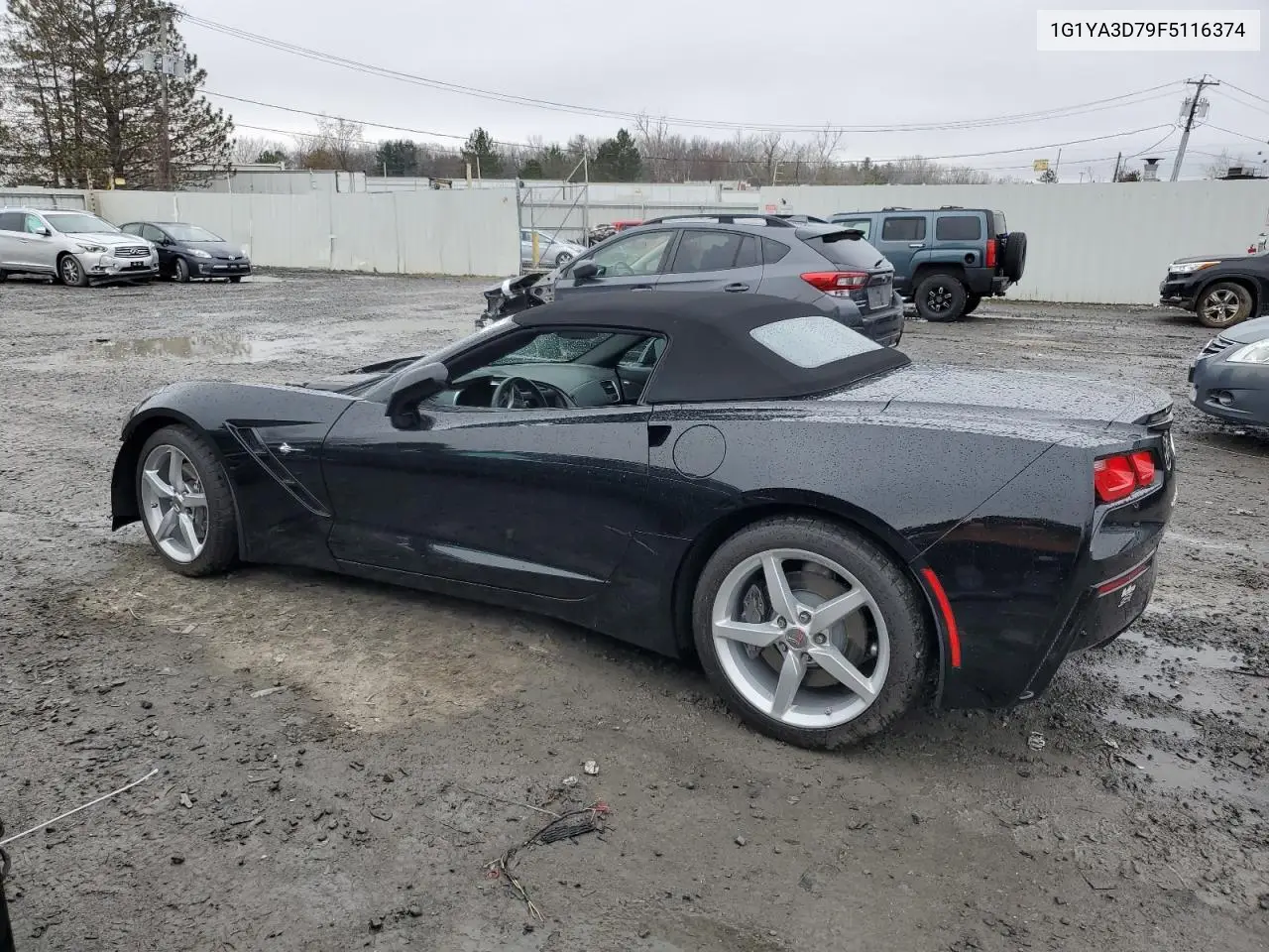 2015 Chevrolet Corvette Stingray 1Lt VIN: 1G1YA3D79F5116374 Lot: 49994975