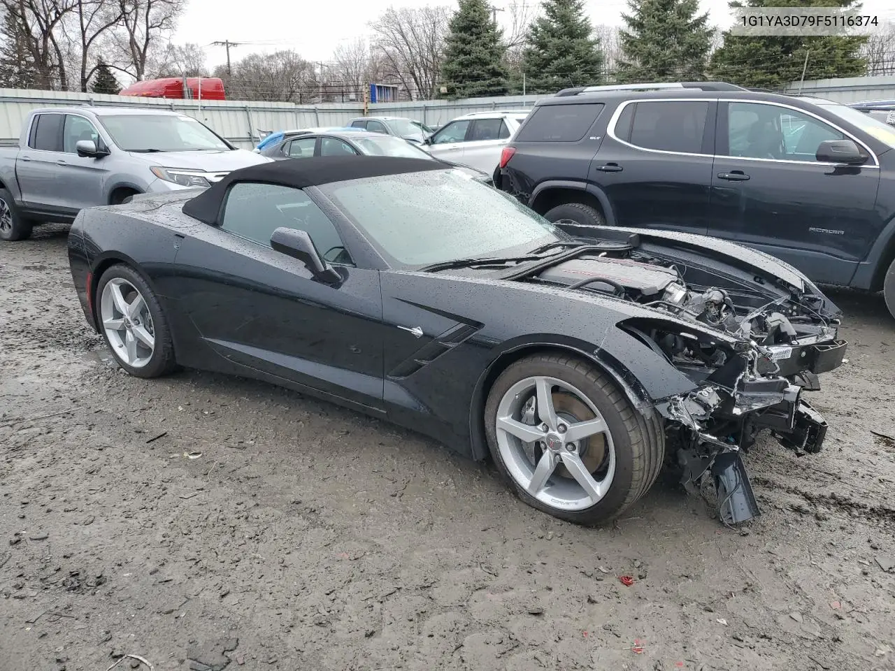 2015 Chevrolet Corvette Stingray 1Lt VIN: 1G1YA3D79F5116374 Lot: 49994975