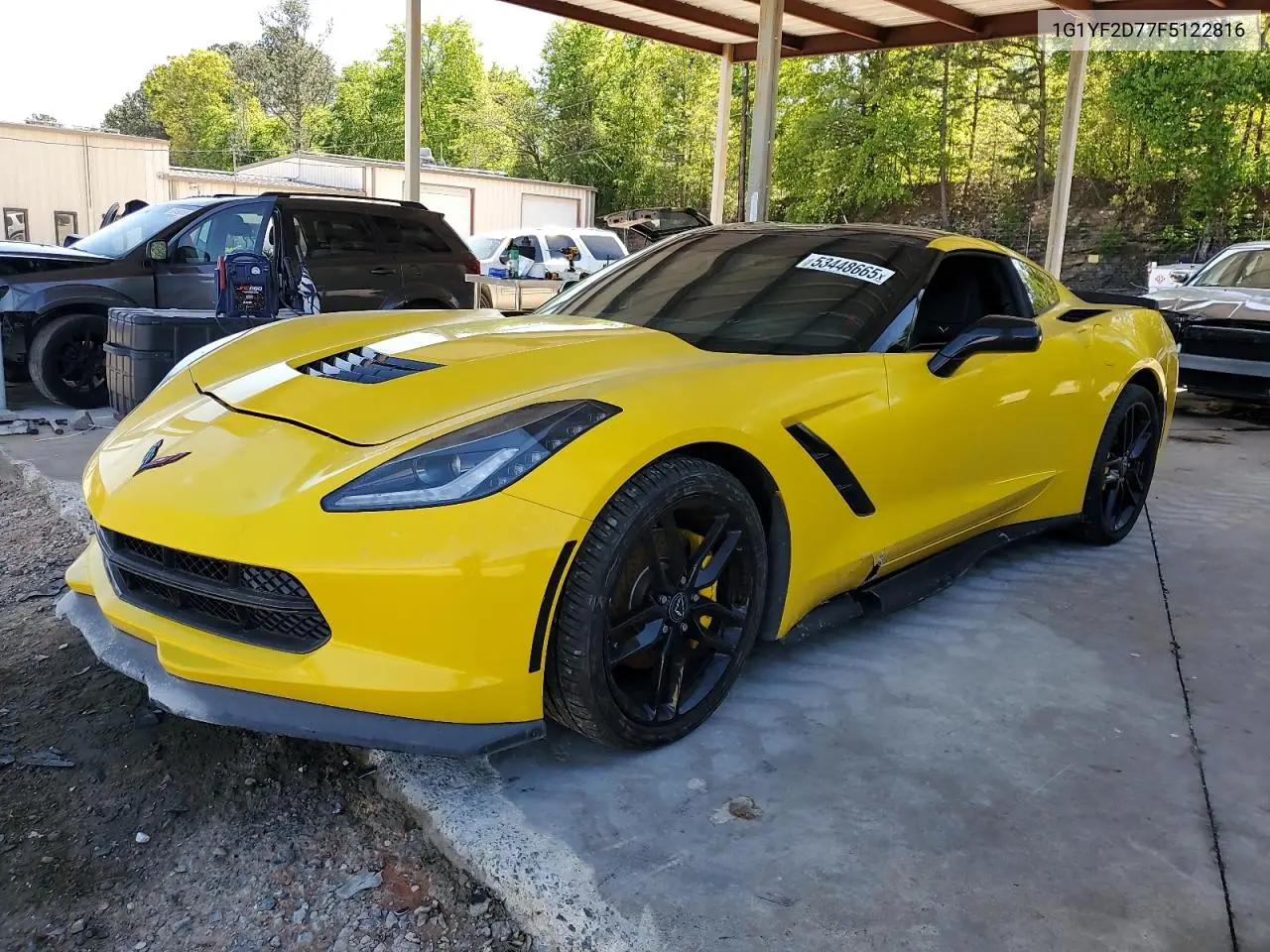2015 Chevrolet Corvette Stingray 3Lt VIN: 1G1YF2D77F5122816 Lot: 53448665