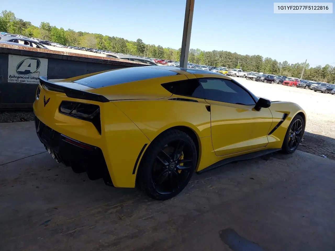 2015 Chevrolet Corvette Stingray 3Lt VIN: 1G1YF2D77F5122816 Lot: 53448665