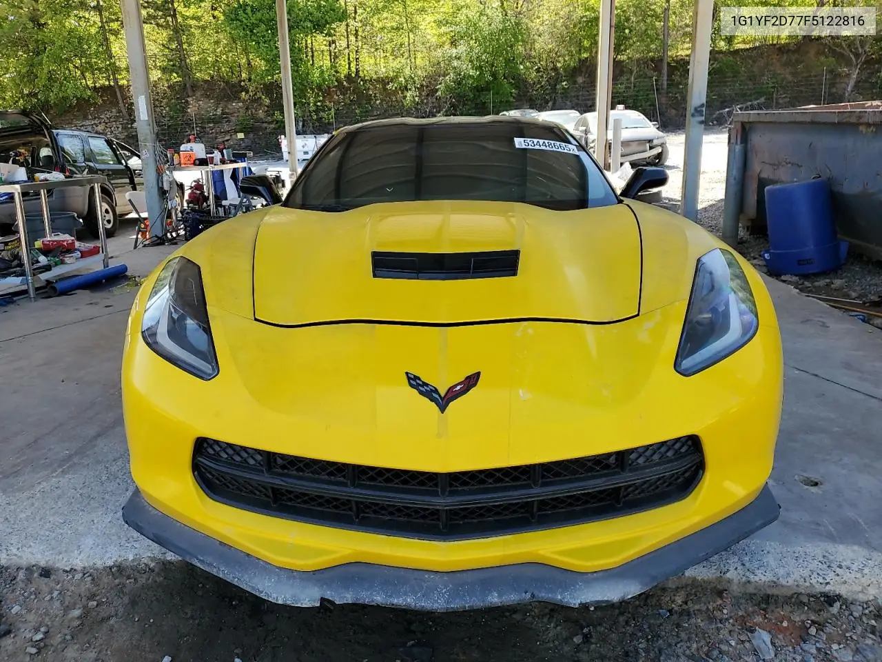 2015 Chevrolet Corvette Stingray 3Lt VIN: 1G1YF2D77F5122816 Lot: 53448665