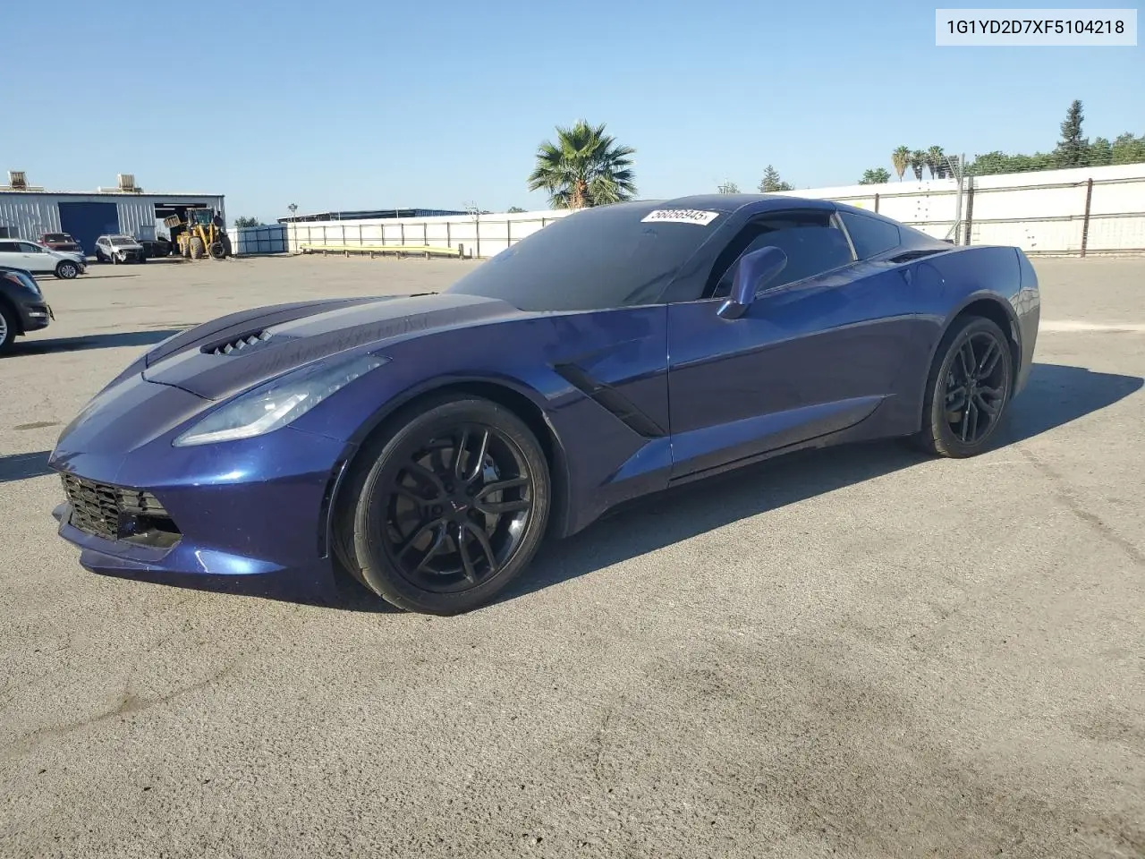 2015 Chevrolet Corvette Stingray 2Lt VIN: 1G1YD2D7XF5104218 Lot: 56056945