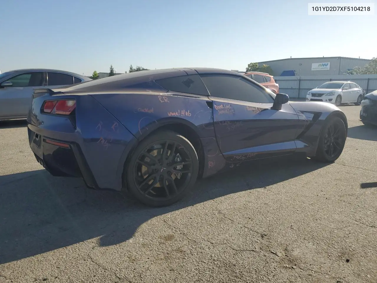 2015 Chevrolet Corvette Stingray 2Lt VIN: 1G1YD2D7XF5104218 Lot: 56056945