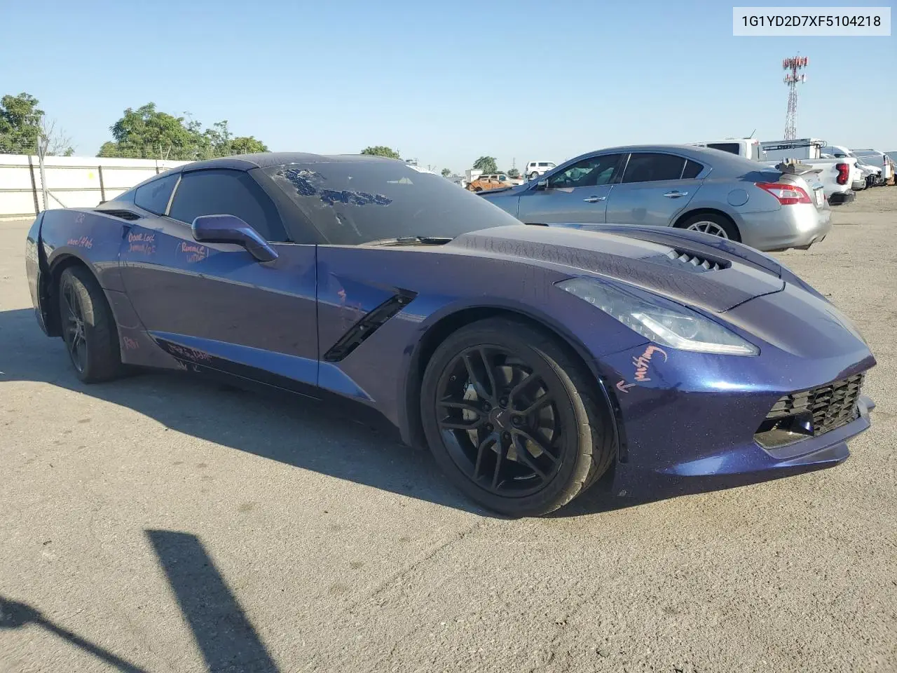 2015 Chevrolet Corvette Stingray 2Lt VIN: 1G1YD2D7XF5104218 Lot: 56056945