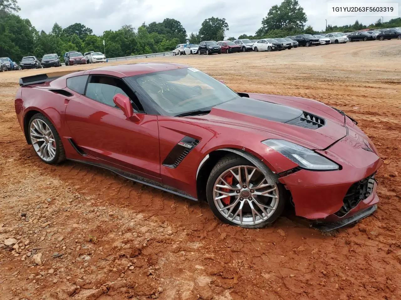 2015 Chevrolet Corvette Z06 3Lz VIN: 1G1YU2D63F5603319 Lot: 58867005