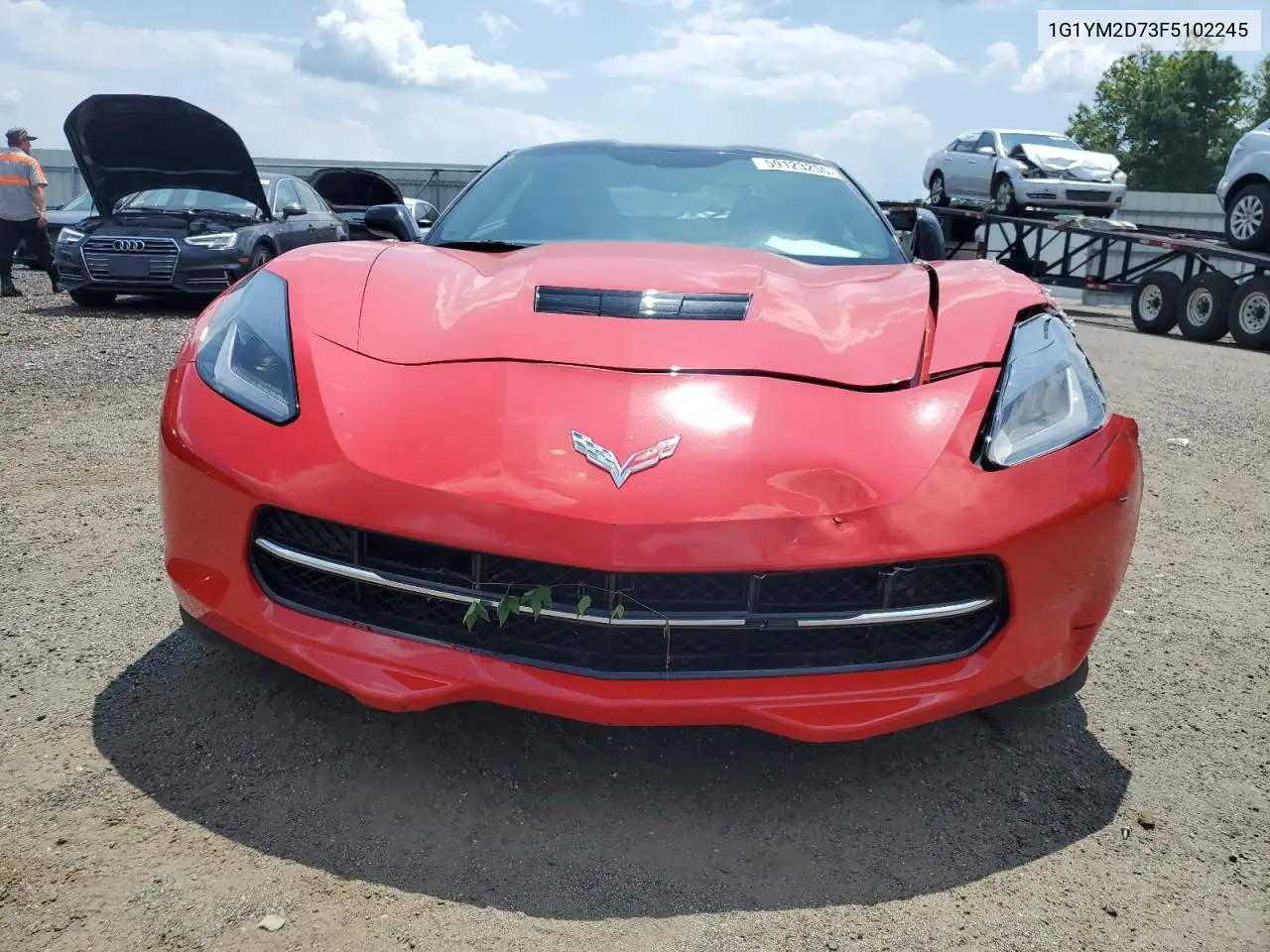 2015 Chevrolet Corvette Stingray Z51 3Lt VIN: 1G1YM2D73F5102245 Lot: 59123255