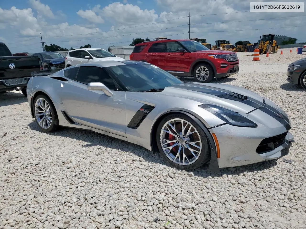 2015 Chevrolet Corvette Z06 3Lz VIN: 1G1YT2D66F5602619 Lot: 61028745