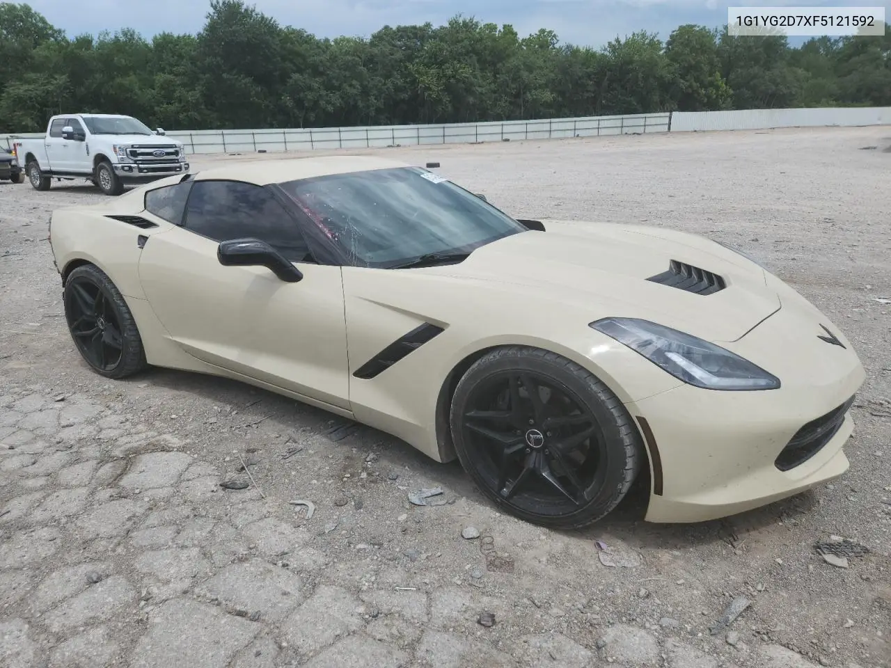 2015 Chevrolet Corvette Stingray Z51 1Lt VIN: 1G1YG2D7XF5121592 Lot: 61342395