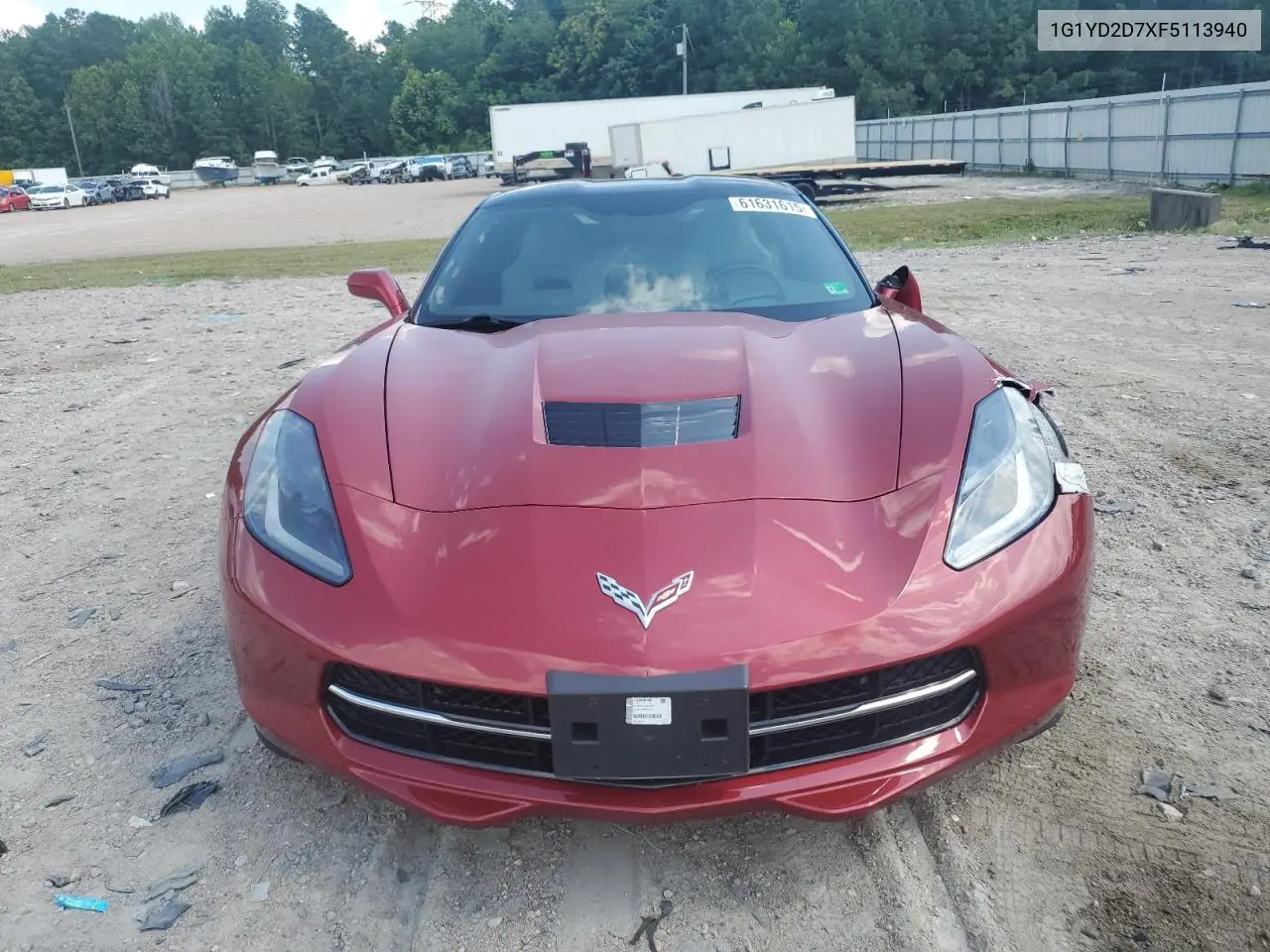 2015 Chevrolet Corvette Stingray 2Lt VIN: 1G1YD2D7XF5113940 Lot: 61631615
