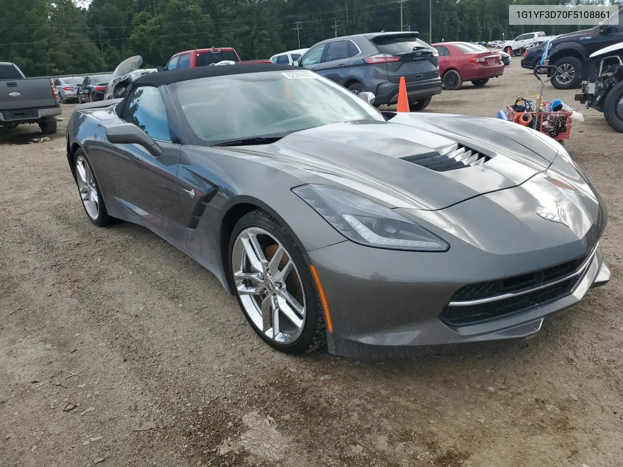 2015 Chevrolet Corvette Stingray 3Lt VIN: 1G1YF3D70F5108861 Lot: 62399475