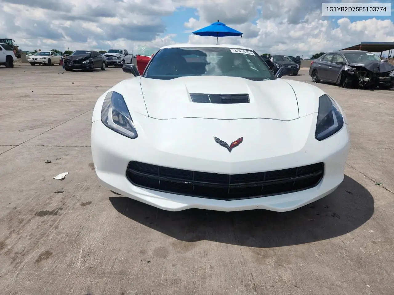 2015 Chevrolet Corvette Stingray 1Lt VIN: 1G1YB2D75F5103774 Lot: 62449305