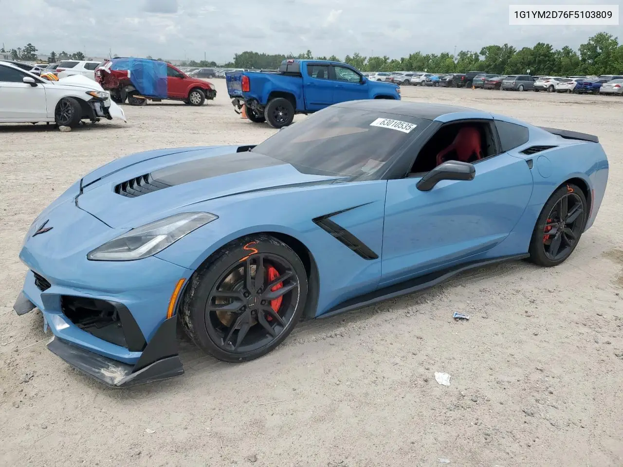 2015 Chevrolet Corvette Stingray Z51 3Lt VIN: 1G1YM2D76F5103809 Lot: 63010535