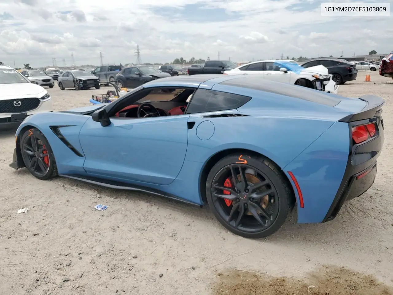 2015 Chevrolet Corvette Stingray Z51 3Lt VIN: 1G1YM2D76F5103809 Lot: 63010535