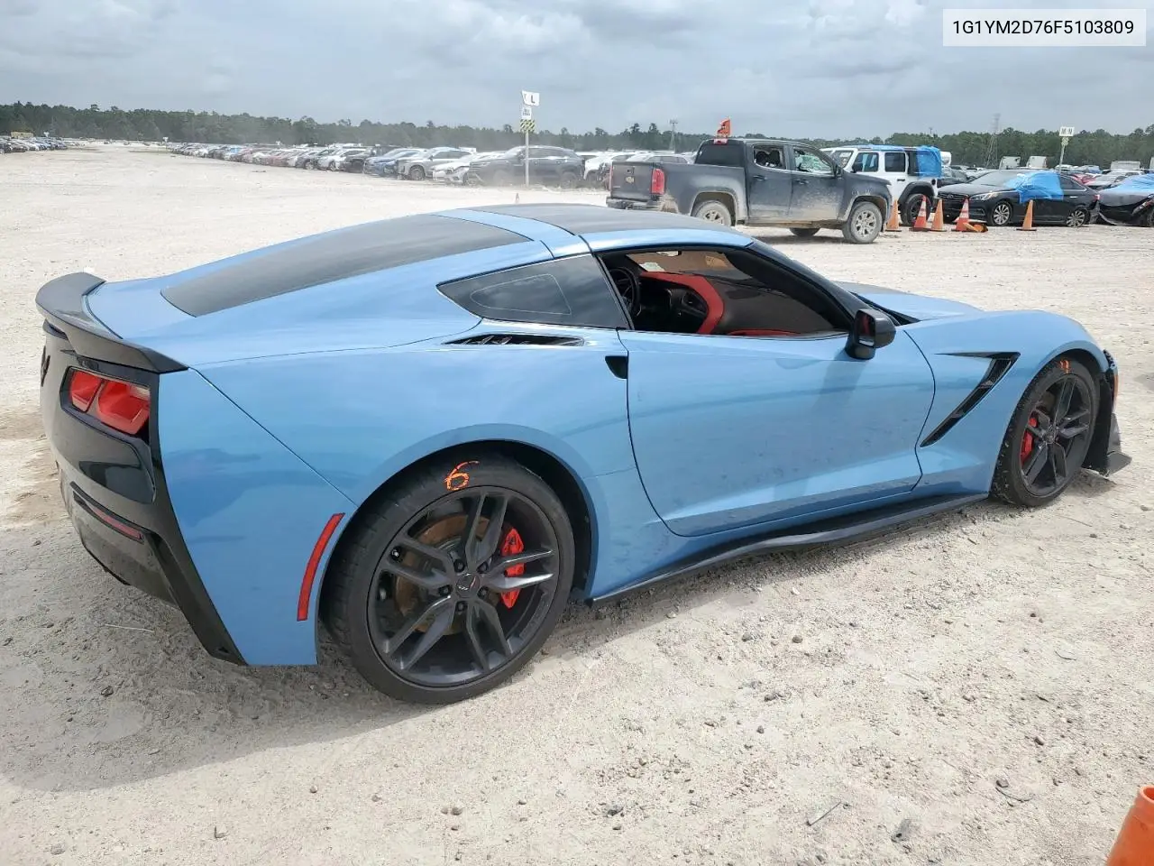 2015 Chevrolet Corvette Stingray Z51 3Lt VIN: 1G1YM2D76F5103809 Lot: 63010535