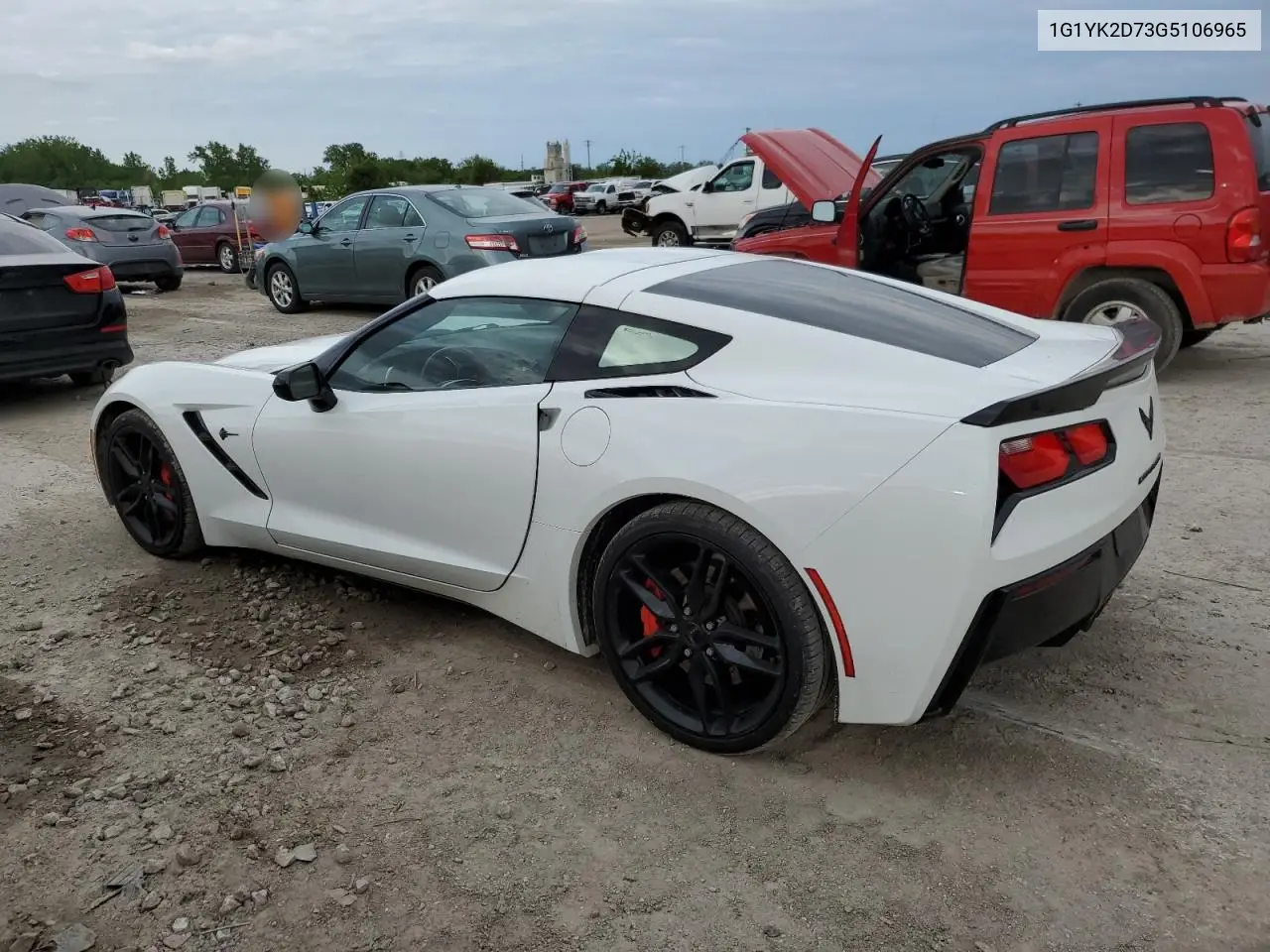 2016 Chevrolet Corvette Stingray Z51 2Lt VIN: 1G1YK2D73G5106965 Lot: 55462435