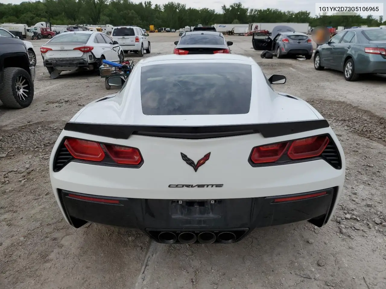 2016 Chevrolet Corvette Stingray Z51 2Lt VIN: 1G1YK2D73G5106965 Lot: 55462435