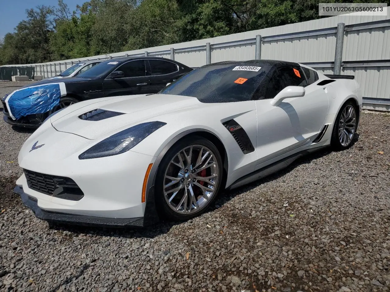 2016 Chevrolet Corvette Z06 3Lz VIN: 1G1YU2D63G5600213 Lot: 55493685