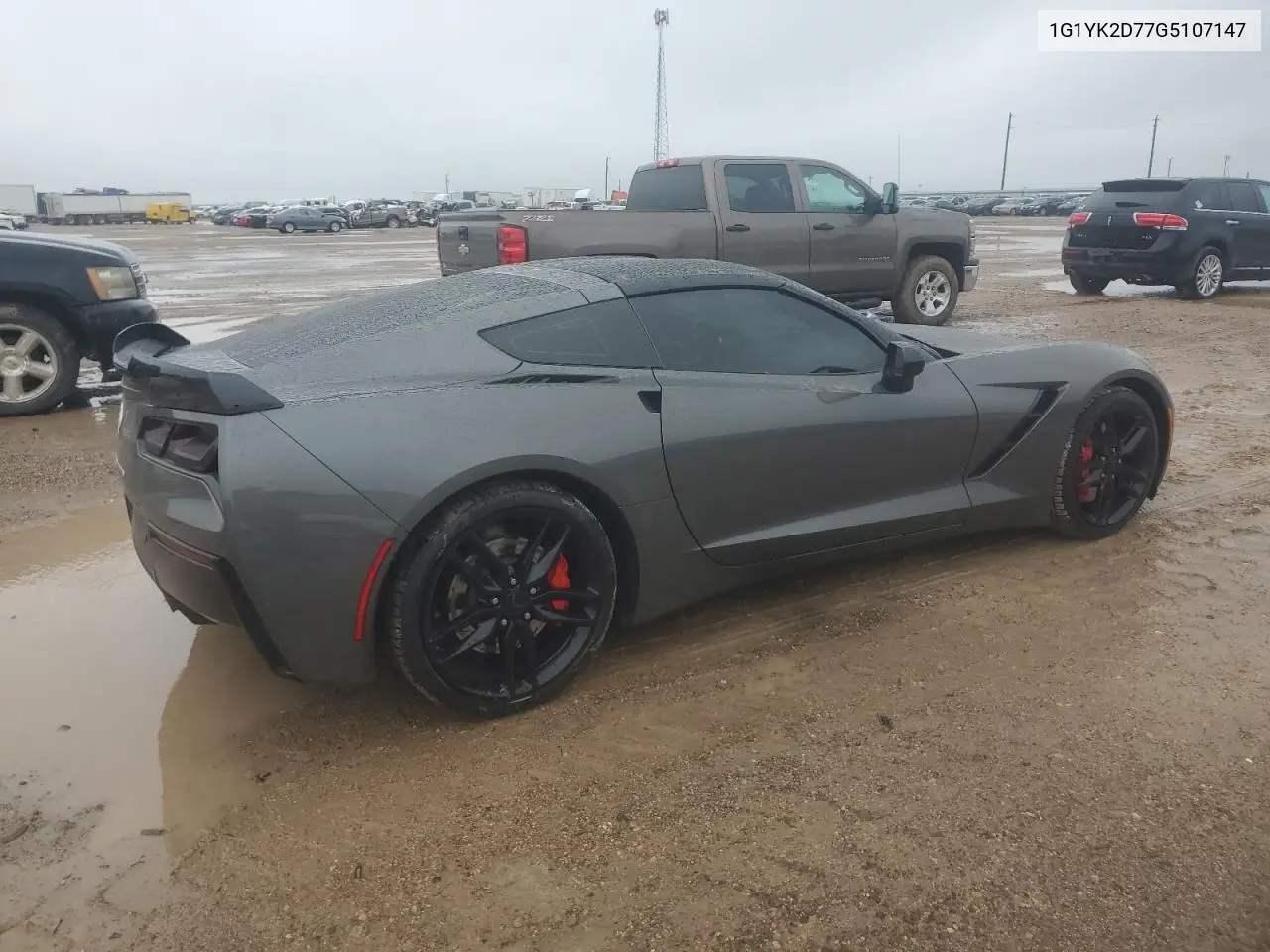 2016 Chevrolet Corvette Stingray Z51 2Lt VIN: 1G1YK2D77G5107147 Lot: 55750735