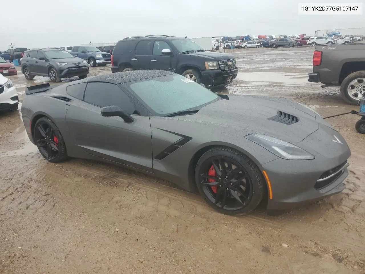 2016 Chevrolet Corvette Stingray Z51 2Lt VIN: 1G1YK2D77G5107147 Lot: 55750735