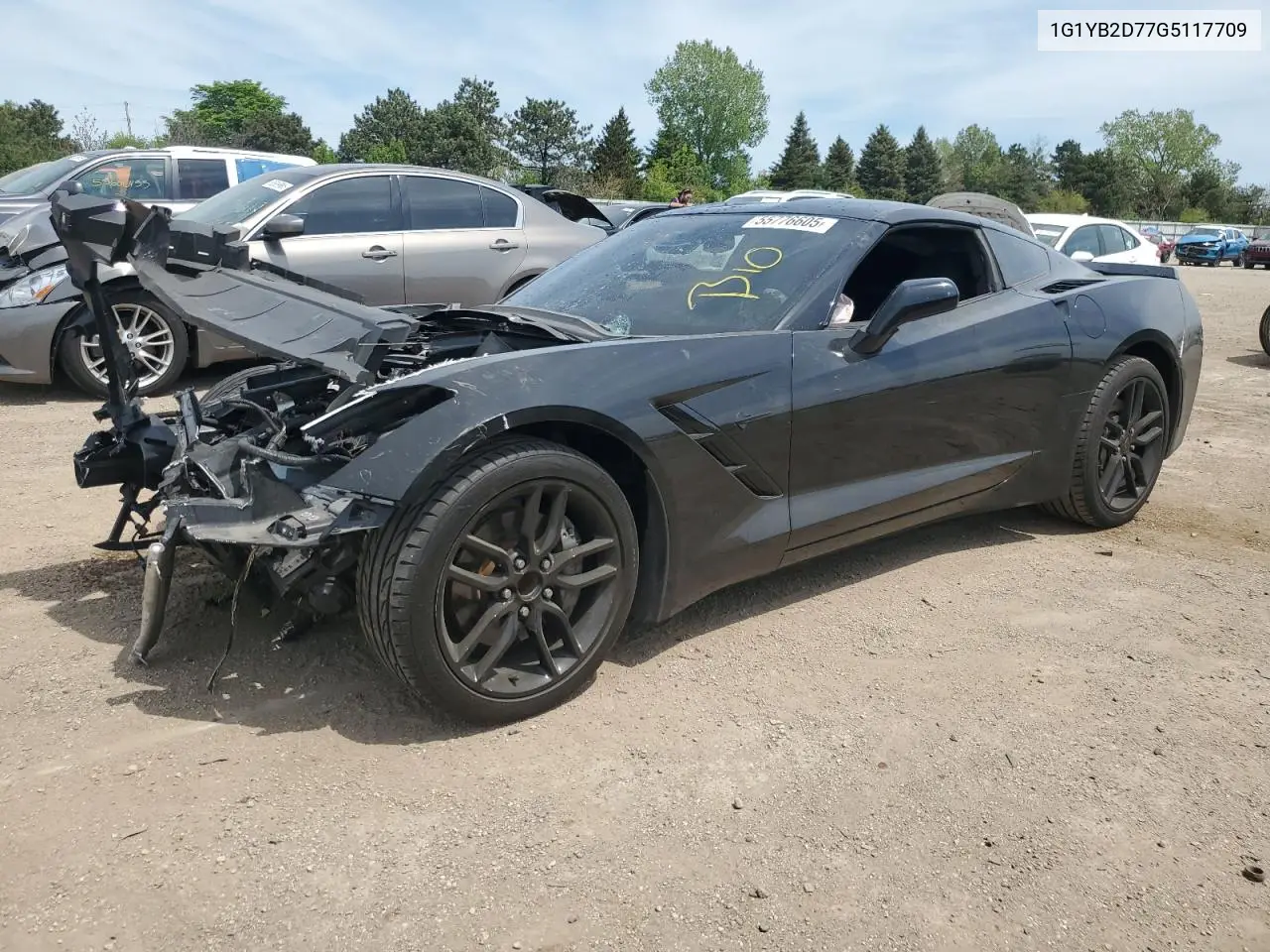2016 Chevrolet Corvette Stingray 1Lt VIN: 1G1YB2D77G5117709 Lot: 55776605
