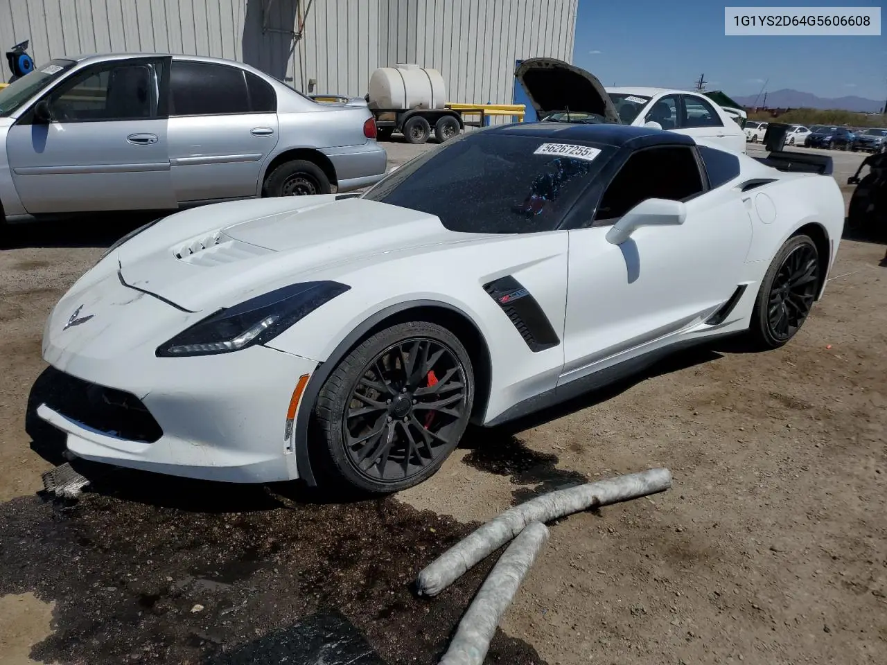 2016 Chevrolet Corvette Z06 2Lz VIN: 1G1YS2D64G5606608 Lot: 56267255