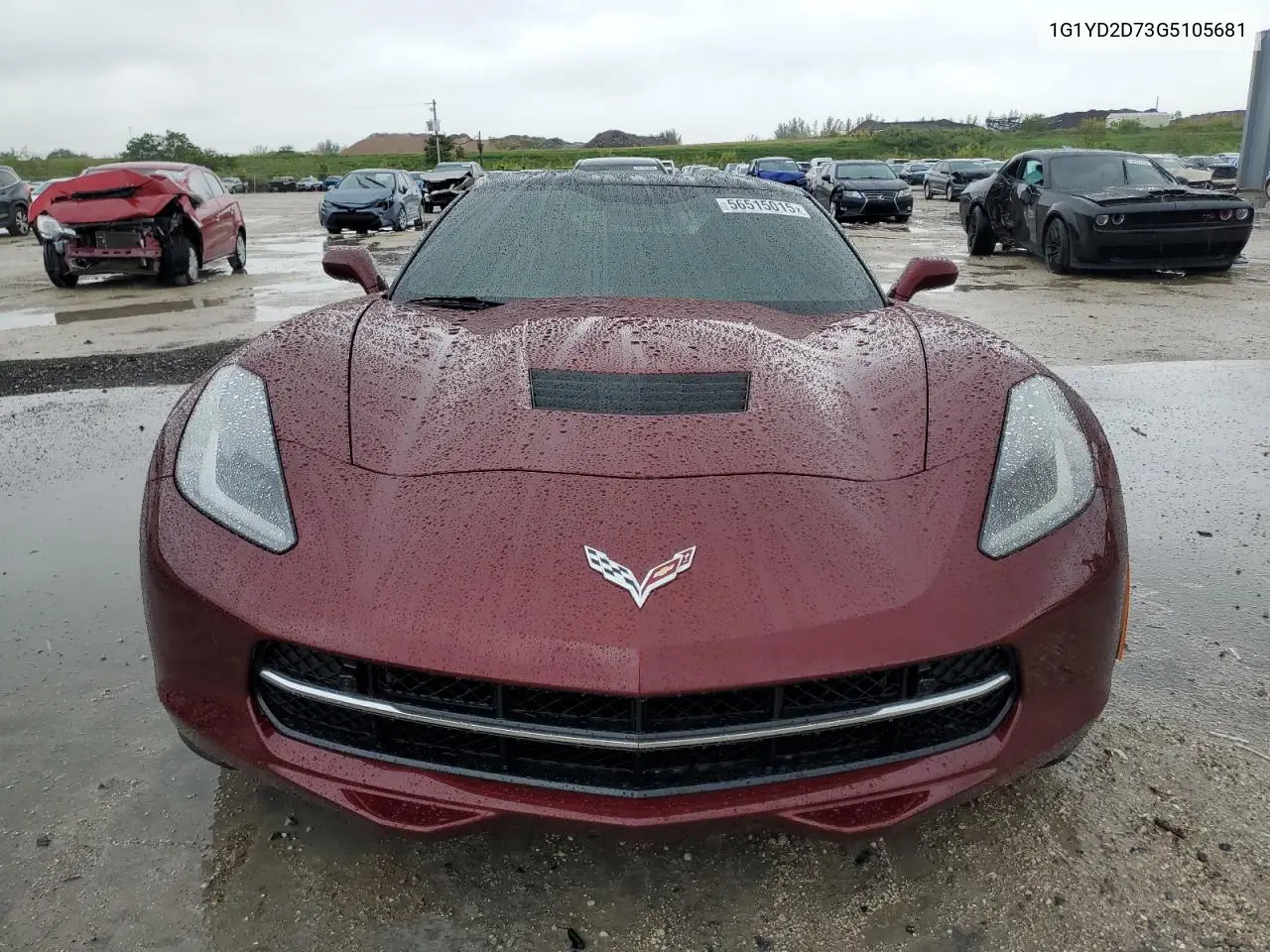 2016 Chevrolet Corvette Stingray 2Lt VIN: 1G1YD2D73G5105681 Lot: 56515015