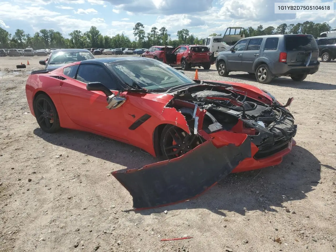 2016 Chevrolet Corvette Stingray 1Lt VIN: 1G1YB2D75G5104618 Lot: 56590075