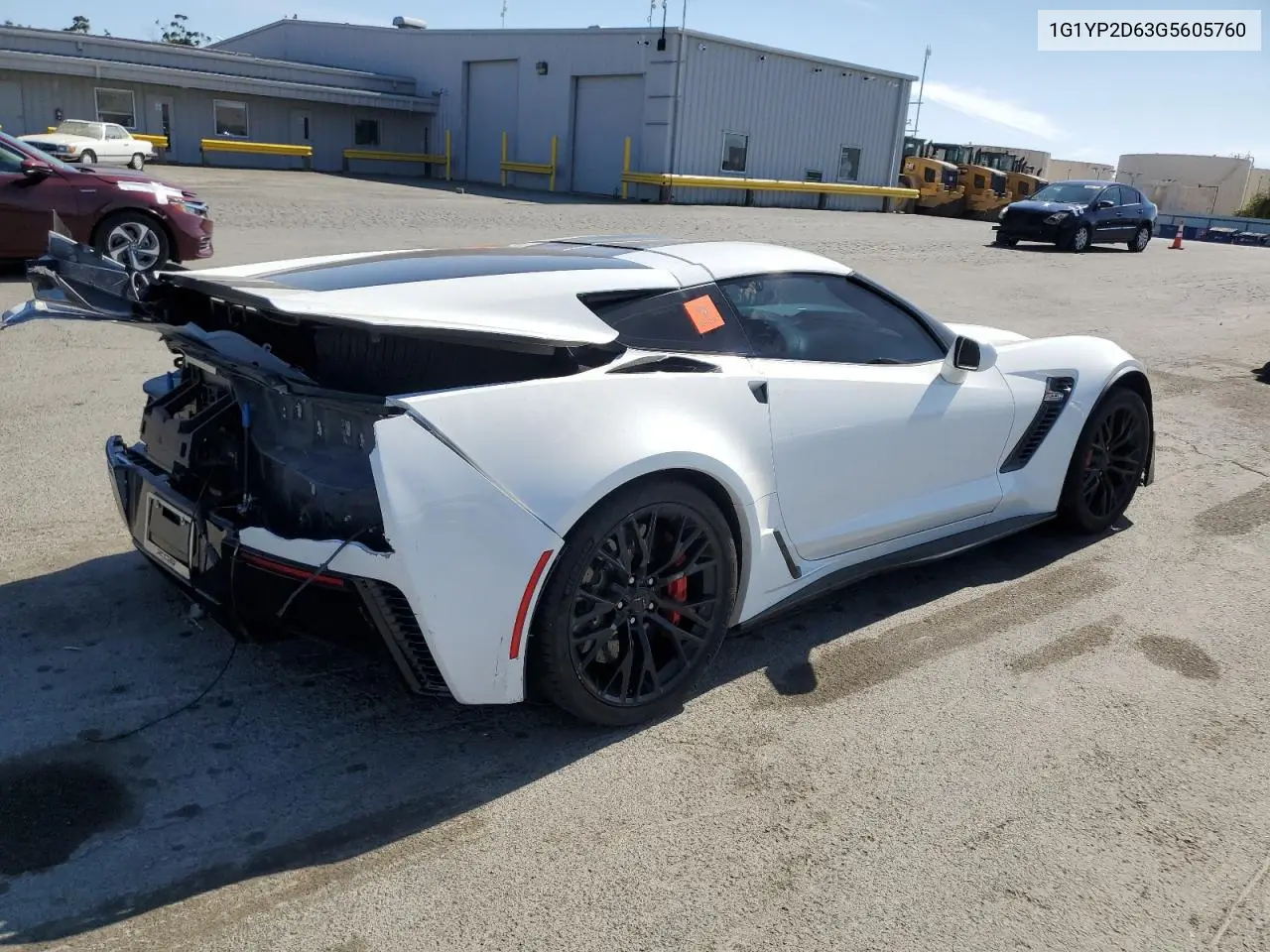 2016 Chevrolet Corvette Z06 1Lz VIN: 1G1YP2D63G5605760 Lot: 60530865