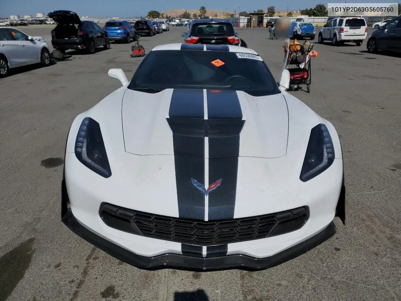 2016 Chevrolet Corvette Z06 1Lz VIN: 1G1YP2D63G5605760 Lot: 60530865