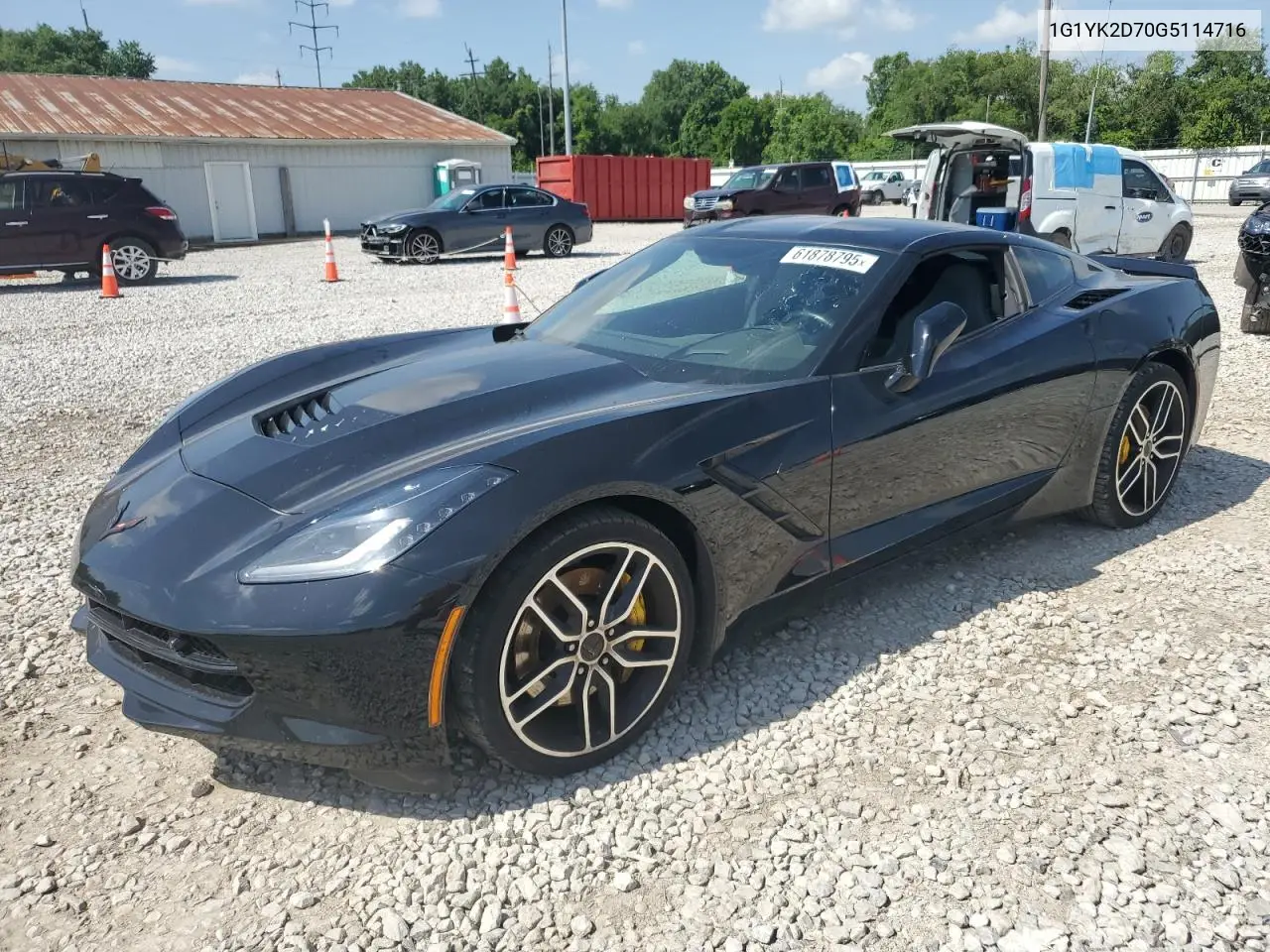 2016 Chevrolet Corvette Stingray Z51 2Lt VIN: 1G1YK2D70G5114716 Lot: 61878795