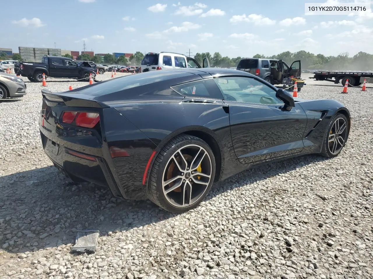 2016 Chevrolet Corvette Stingray Z51 2Lt VIN: 1G1YK2D70G5114716 Lot: 61878795