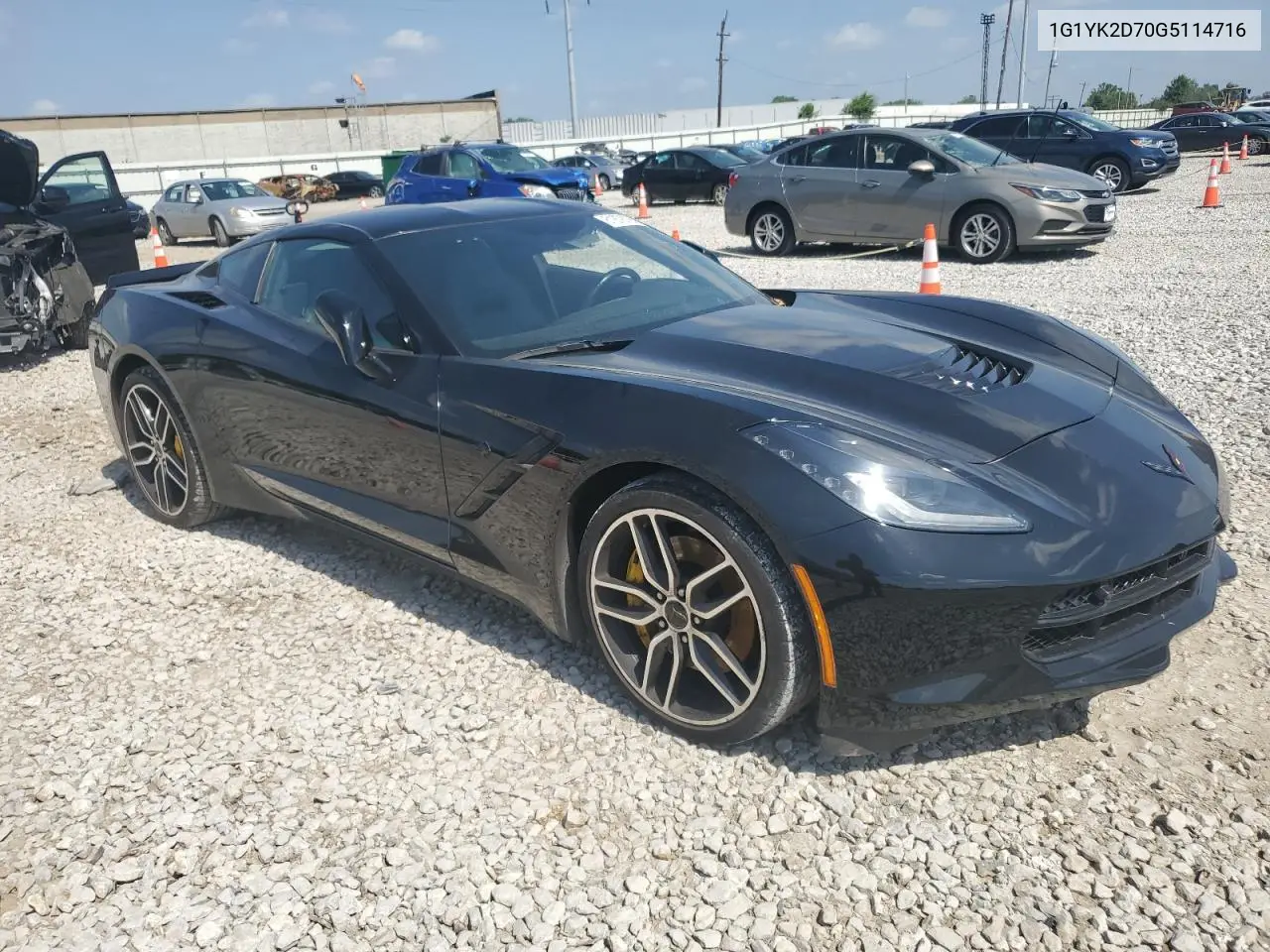 2016 Chevrolet Corvette Stingray Z51 2Lt VIN: 1G1YK2D70G5114716 Lot: 61878795