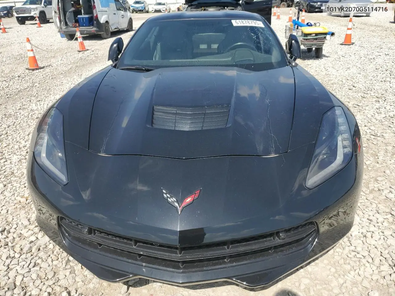 2016 Chevrolet Corvette Stingray Z51 2Lt VIN: 1G1YK2D70G5114716 Lot: 61878795
