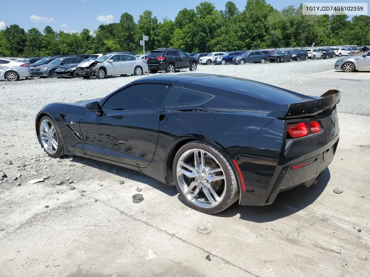 2016 Chevrolet Corvette Stingray Z51 2Lt VIN: 1G1YJ2D74G5102359 Lot: 61947195