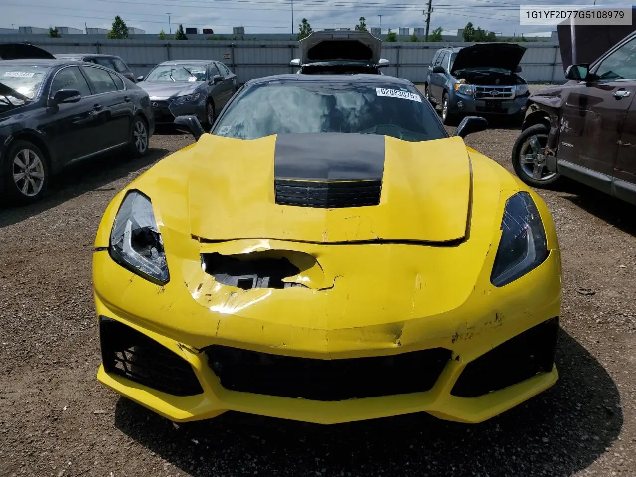 2016 Chevrolet Corvette Stingray 3Lt VIN: 1G1YF2D77G5108979 Lot: 62083075
