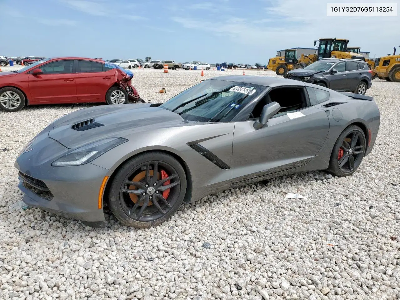 2016 Chevrolet Corvette Stingray Z51 1Lt VIN: 1G1YG2D76G5118254 Lot: 64241495