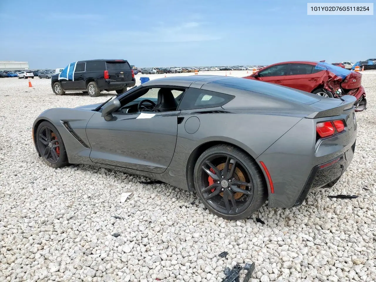 2016 Chevrolet Corvette Stingray Z51 1Lt VIN: 1G1YG2D76G5118254 Lot: 64241495
