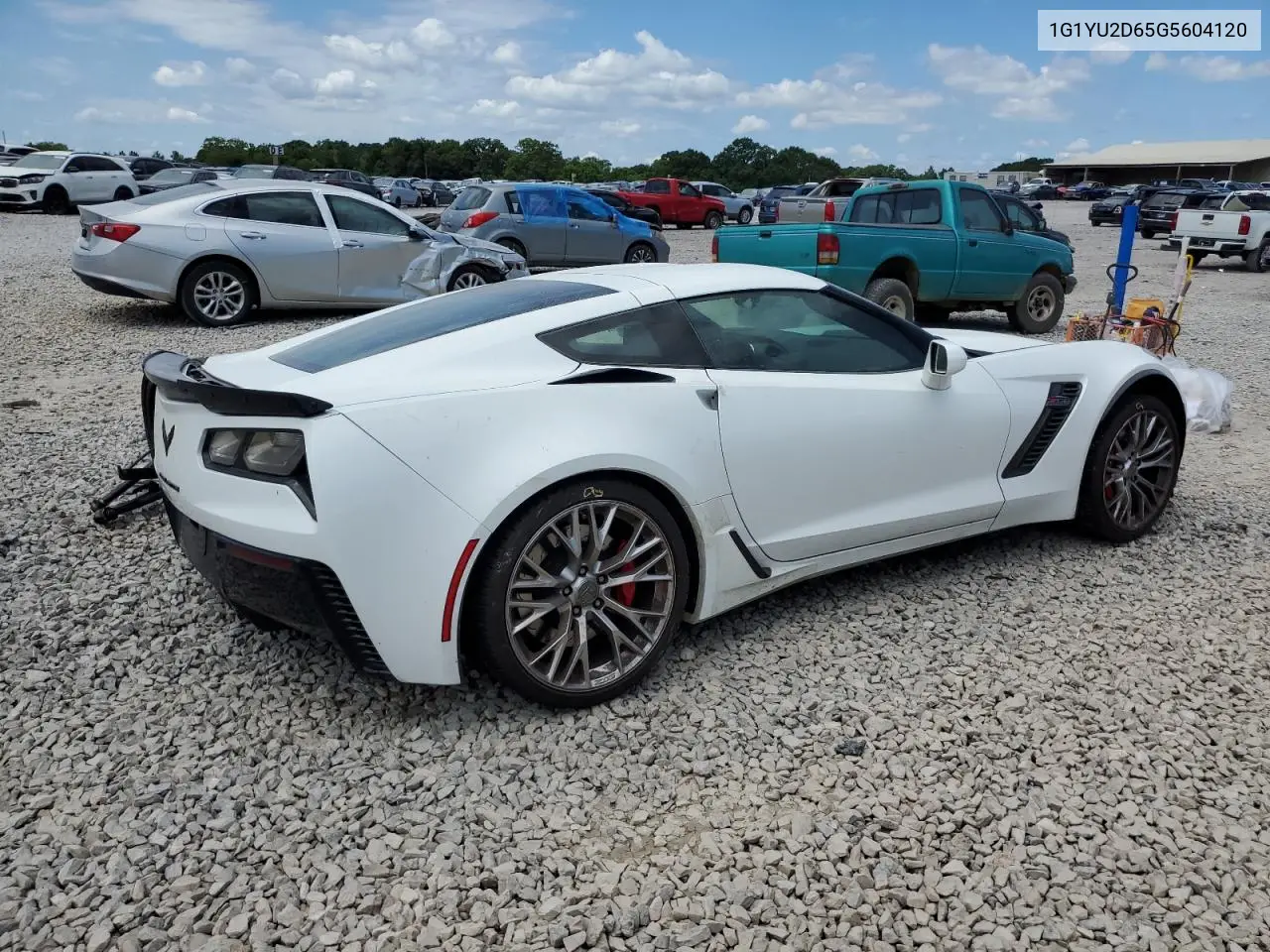 2016 Chevrolet Corvette Z06 3Lz VIN: 1G1YU2D65G5604120 Lot: 64721785
