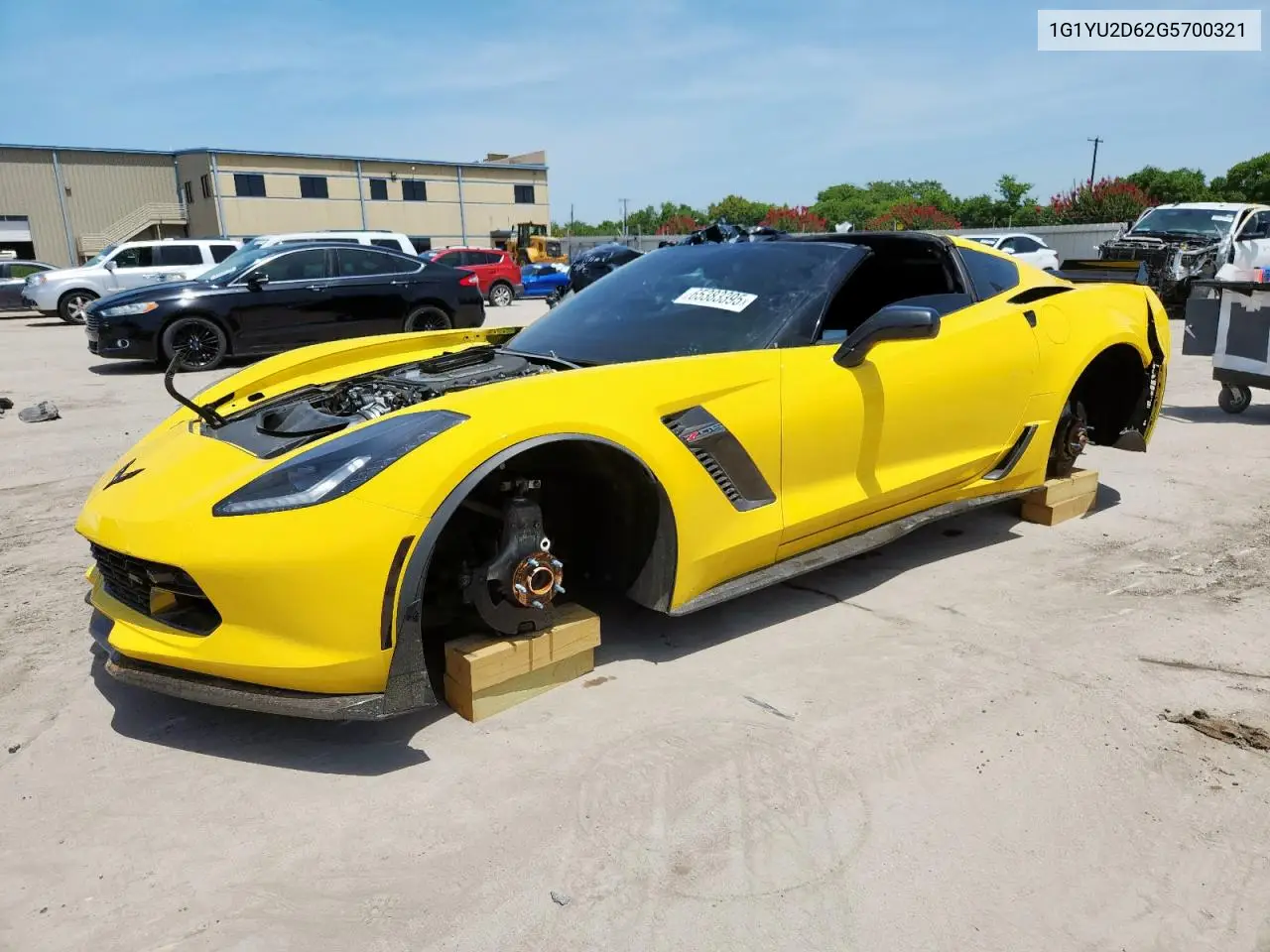 2016 Chevrolet Corvette Z06 3Lz VIN: 1G1YU2D62G5700321 Lot: 65383395