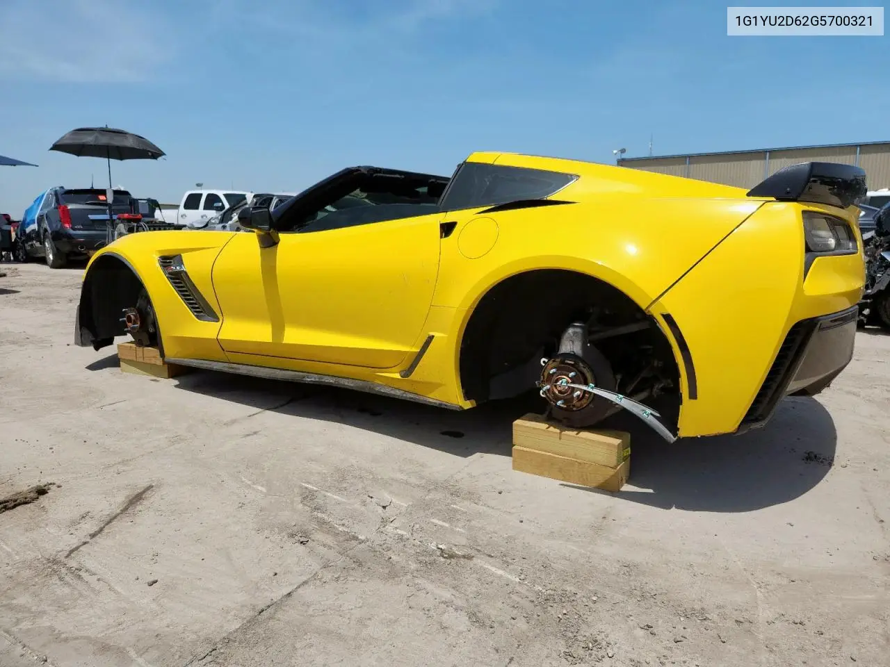 2016 Chevrolet Corvette Z06 3Lz VIN: 1G1YU2D62G5700321 Lot: 65383395