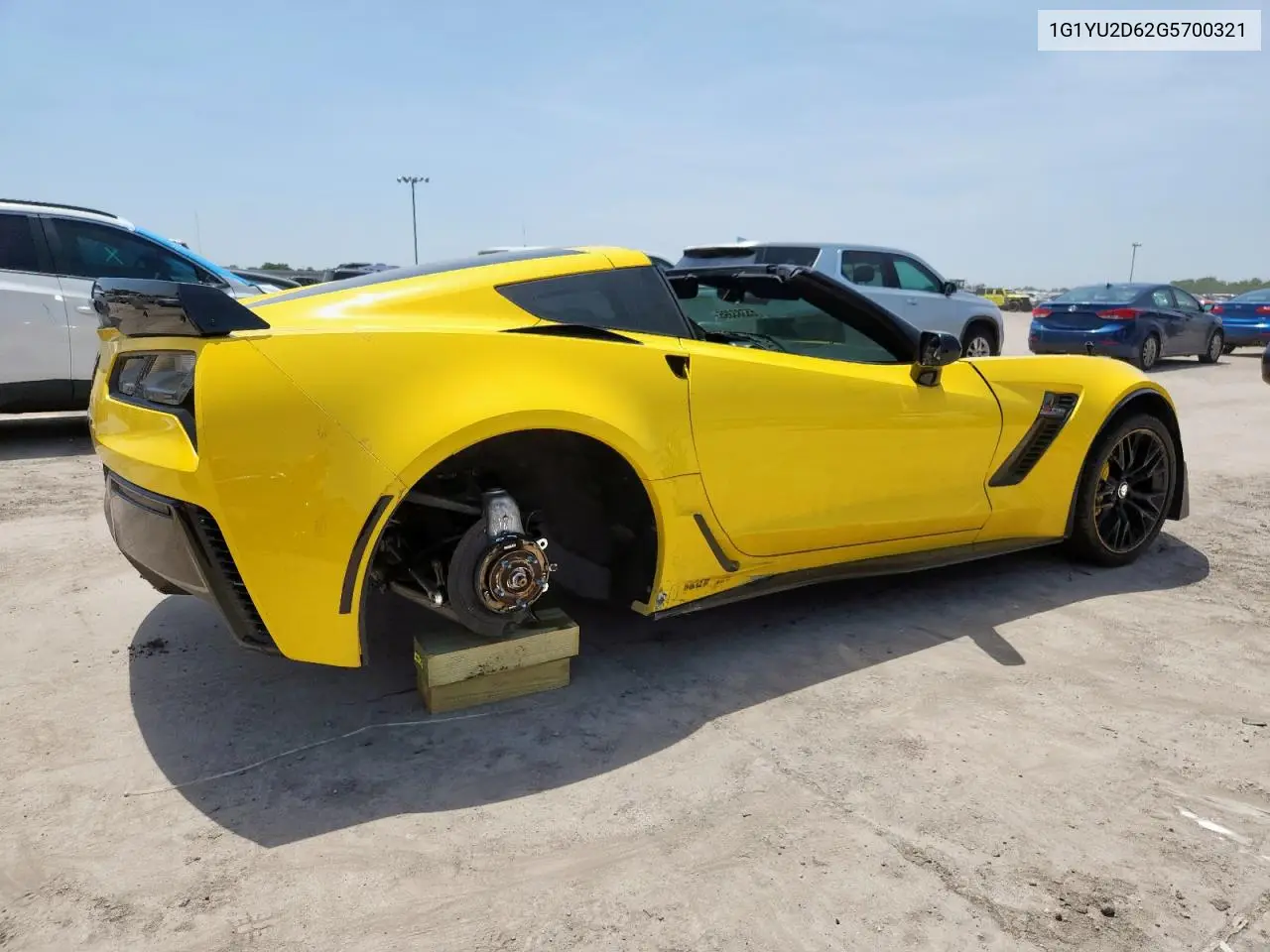 2016 Chevrolet Corvette Z06 3Lz VIN: 1G1YU2D62G5700321 Lot: 65383395