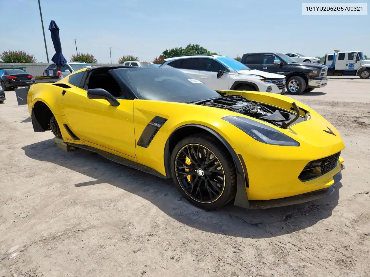 2016 Chevrolet Corvette Z06 3Lz VIN: 1G1YU2D62G5700321 Lot: 65383395
