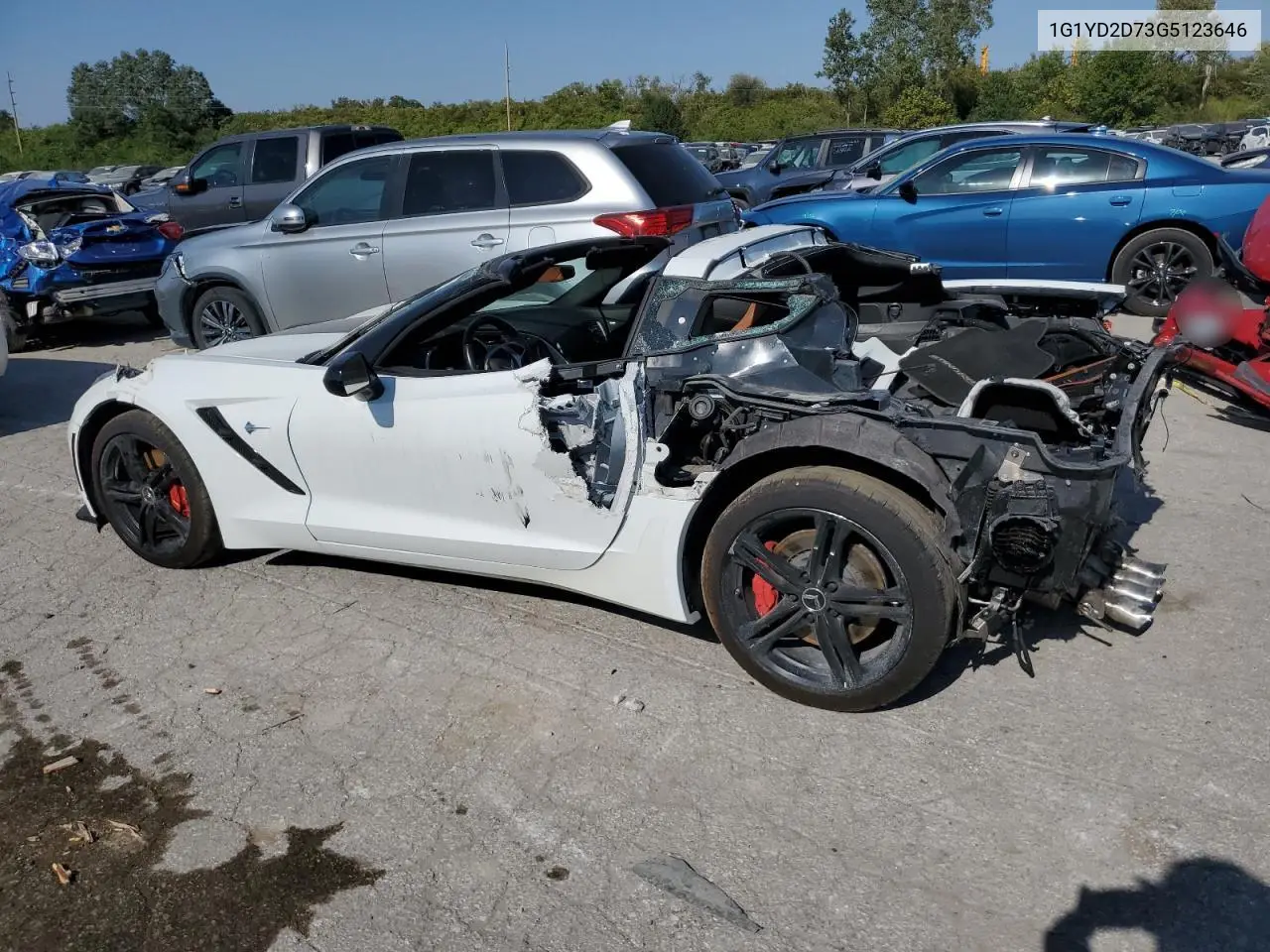 2016 Chevrolet Corvette Stingray 2Lt VIN: 1G1YD2D73G5123646 Lot: 74451864