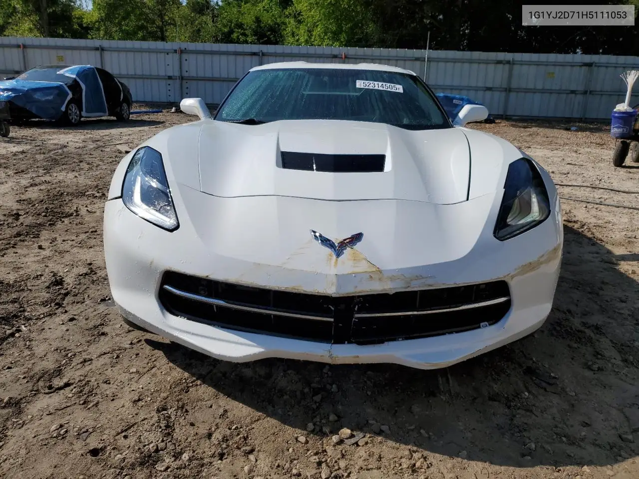 2017 Chevrolet Corvette Stingray Z51 2Lt VIN: 1G1YJ2D71H5111053 Lot: 52314505