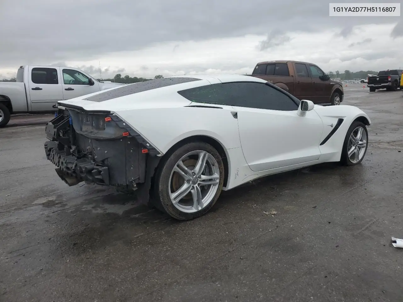 2017 Chevrolet Corvette Stingray 1Lt VIN: 1G1YA2D77H5116807 Lot: 55170335