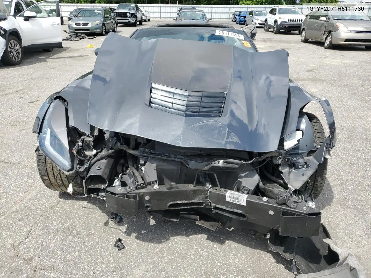 2017 Chevrolet Corvette Grand Sport 2Lt VIN: 1G1YY2D71H5111730 Lot: 55511355